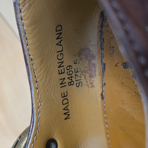 Dr. Martens VTG MIE Brown T Strap 8469 Rare Slide Buckle MaryJane UK 5 Sz 7.5-8 - Picture 3 of 16